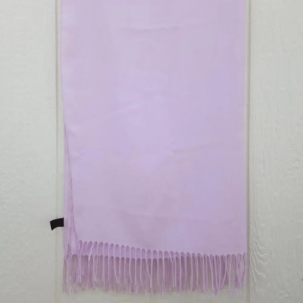 PASHMINA Scarf Poly Viscose Blend Shawl Wrap Lavender Travel Cruise Italy 74x31
